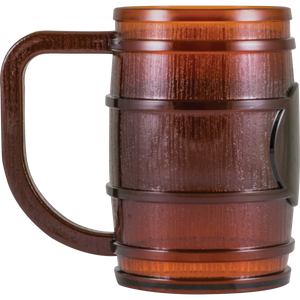 8016543 16 oz. Translucent brown barrel mug 96/CS