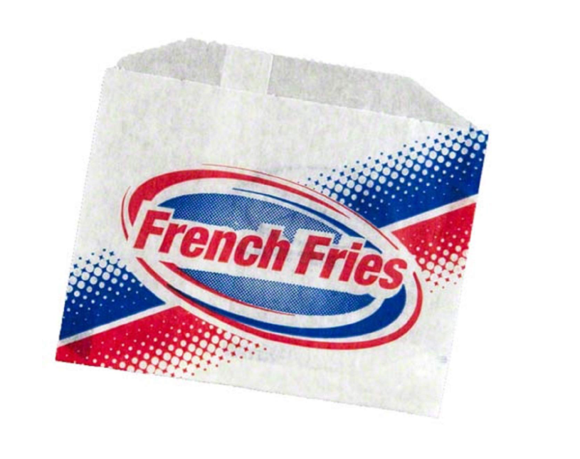 French Fries Bag (Dry Wax)
