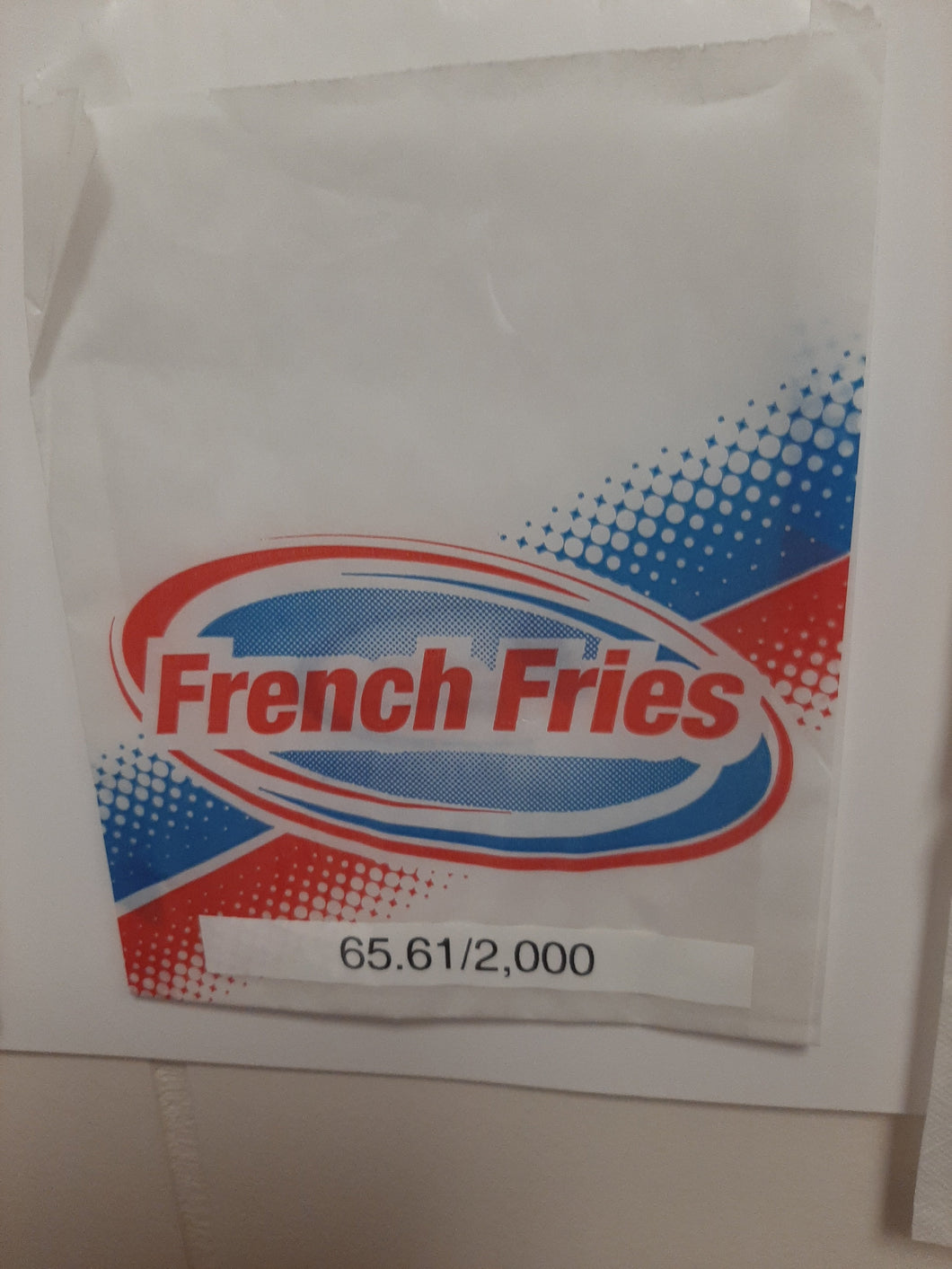 French Fry Bags (Dry Wax)