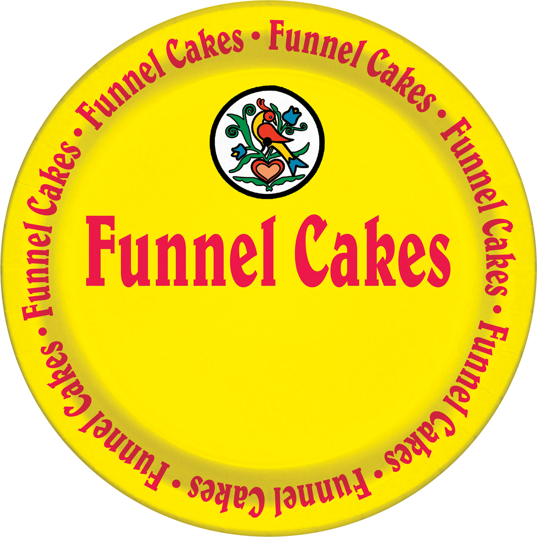 Funnel Cake Plates