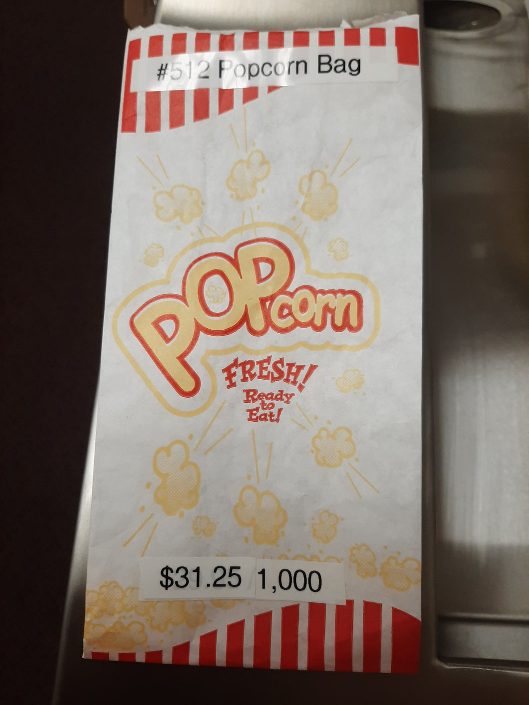 Popcorn Bags with Popcorn Imprint (512)